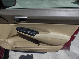 2006 HONDA CIVIC LX BURGUNDY 4DR 1.8L VTEC AT A17588